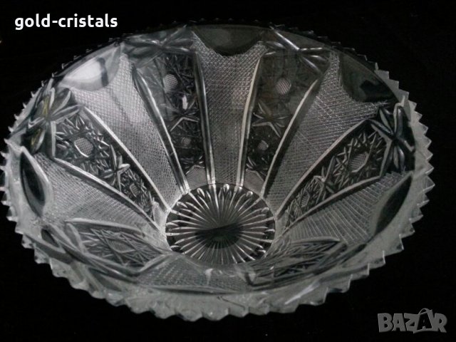 Кристална купа фруктиера, снимка 2 - Антикварни и старинни предмети - 24078884