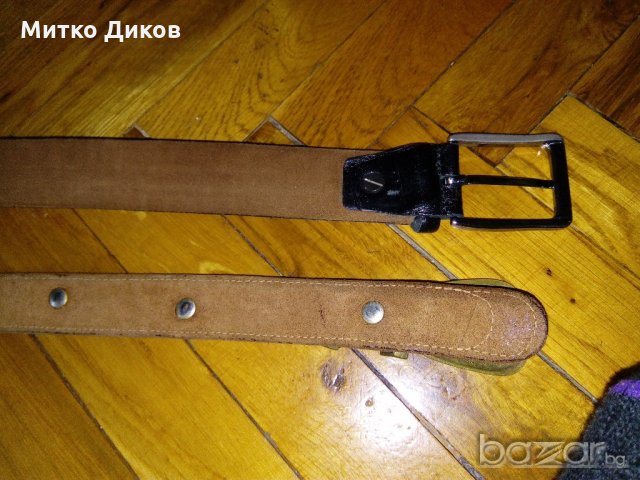 Колани естествена кожа АРТ и кафяв, снимка 2 - Колани - 20292293