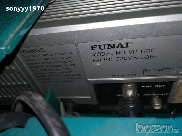 funai-made in japan-ретро видео с куфар-внос швеицария, снимка 17 - Плейъри, домашно кино, прожектори - 21237914