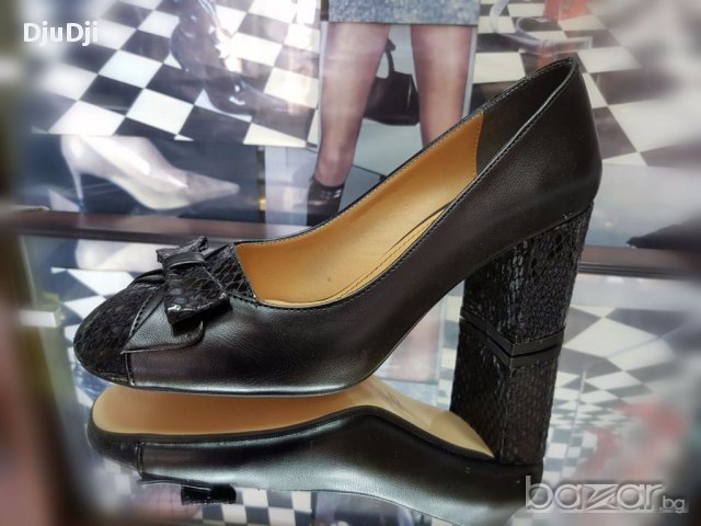 Дамски обувки с широк ток, снимка 3 - Дамски обувки на ток - 17689425