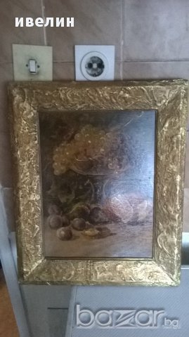 стара картина-натюрморт, снимка 2 - Картини - 17391489