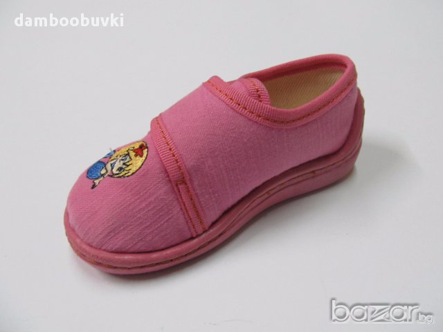 Български пантофи в розово с русалка, снимка 3 - Бебешки обувки - 17615862