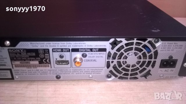 sony rdr/hdd-160gb+remote-hdmi/usb-recorder-внос швеицария, снимка 18 - Плейъри, домашно кино, прожектори - 24546223