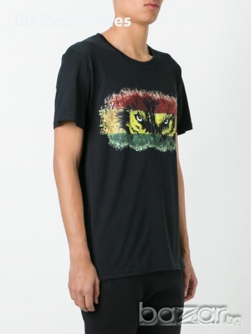 BALMAIN WOLF EYE Мъжка Тениска size 48 (M), снимка 2 - Тениски - 20681546