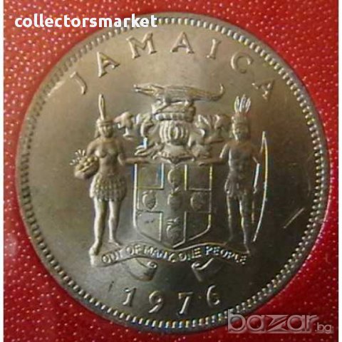 20 цента 1976 FAO, Ямайка, снимка 2 - Нумизматика и бонистика - 12007579