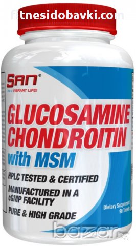 San Glucosamine Chondroitin With MSM, 90 табл., снимка 1 - Хранителни добавки - 15524451