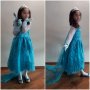 Детски рокли на Елза и Ана от "Замръзналото кралство" с подарък жезъл , снимка 4