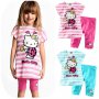 Летен комплект Hello Kitty  блузка + клинче 6-7-8-9 години, снимка 3