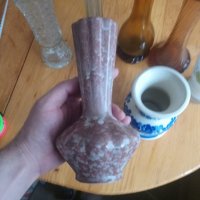 Стъклена ваза лот порцелан керамика, снимка 2 - Други стоки за дома - 25241665