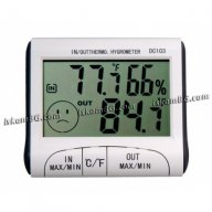 Термометър външна и вътрешна температура + хидрометър - код dc103, снимка 3 - Друга електроника - 13406599