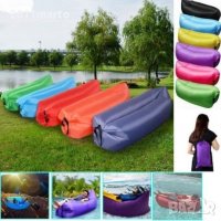 Надуваемо легло, шезлонг за плаж Bubble Bed , Lazy bag, снимка 4 - Градински мебели, декорация  - 23925234