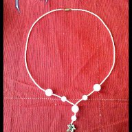 Гердан от розов кварц с елемент Фея, снимка 2 - Колиета, медальони, синджири - 12553991