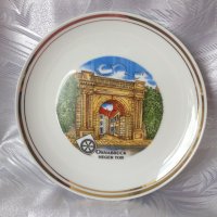 "Портата Ватерло" немска декоративна порцеланова чиния 26 см. , снимка 2 - Пана - 22466668