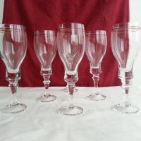  чаши за вино калиево кристално стъкло , снимка 1 - Антикварни и старинни предмети - 20616767
