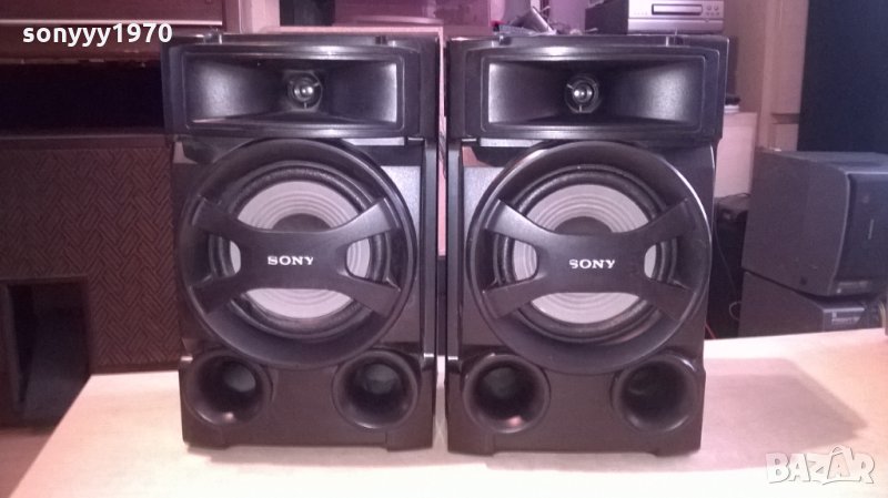 sony speaker system-2броя-31х19х19см-внос швеицария, снимка 1