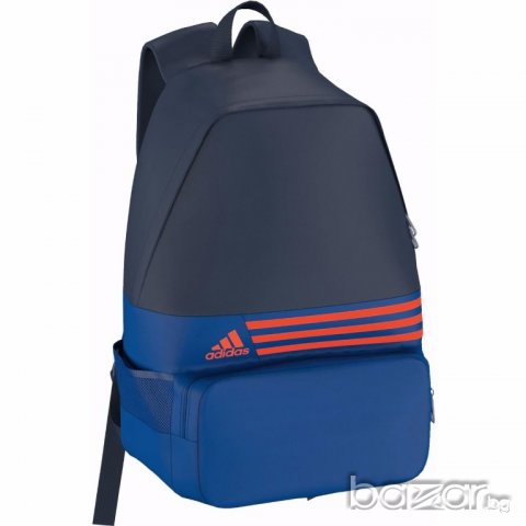 Нова раница Adidas 3 Stripes DER Backpack Dark Blue, снимка 4 - Чанти - 19215641