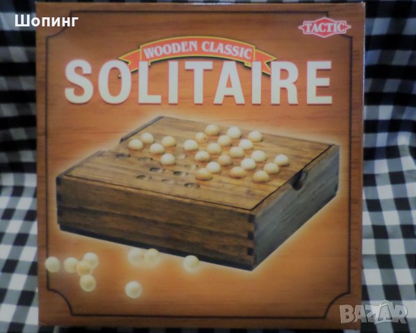 НОВО! Дървена игра с топчета Solitaire, снимка 9 - Други игри - 25761960