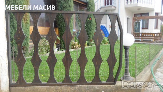  Дървени портални врати, порти, ковани врати от дъски, оградни и декоративни пана, снимка 7 - Други - 11006512