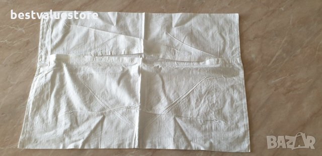 Памучна Бяла Калъфка За Възглавница С Бродирани Цветя 68-47см, снимка 2 - Спално бельо - 24461968