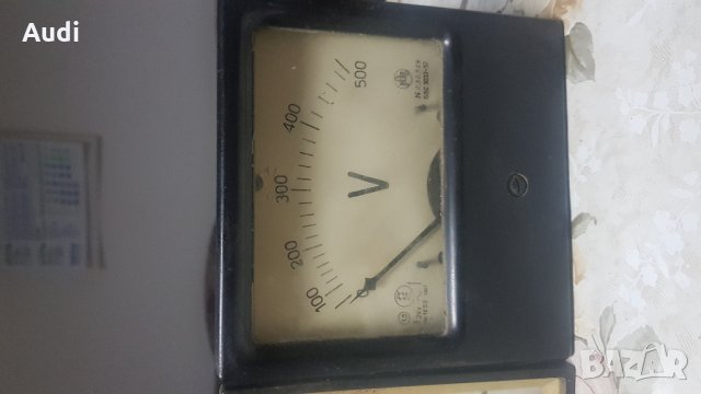 Стрелкови волтметър с диапазон от 0-500 волта с размер 140х140, снимка 2 - Друга електроника - 25667000