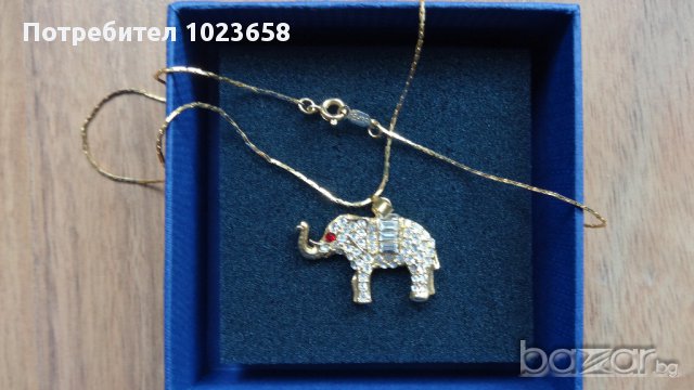  ново колие златна баня 5 карата, снимка 2 - Колиета, медальони, синджири - 10822621