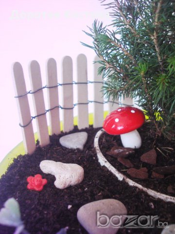 Мини градинка със Снежанка, снимка 6 - Декорация за дома - 10154758
