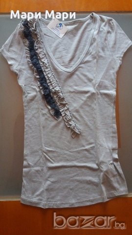 Блуза с интересна декорация, снимка 9 - Тениски - 20121884
