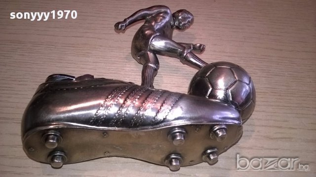 Ретро метална запалка с футболист 14/14/5см-внос швеицария, снимка 6 - Антикварни и старинни предмети - 16451557