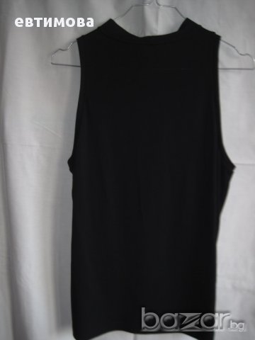 Черна блуза,`s Maxmara,  44 (L) , снимка 2 - Корсети, бюстиета, топове - 12908935