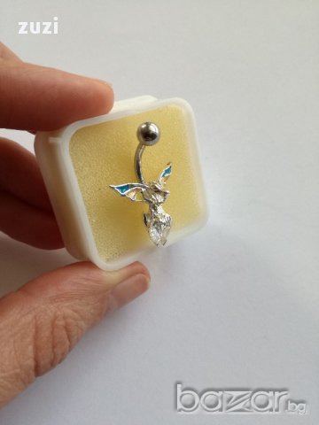 Обеци за пъп , пиърсинг - сребро проба 925, снимка 3 - Обеци - 17518419