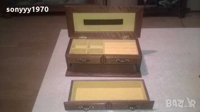 ПОРЪЧАНА-кутия за бижута-27х12х10см-внос швеицария, снимка 4 - Антикварни и старинни предмети - 25982983