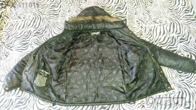 Великолепна Кожена шуба Ed hardy , снимка 3 - Якета - 11916836