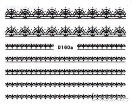 Ваденки за нокти дантела, снимка 8 - Продукти за маникюр - 11629576