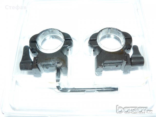 Бърз стоманен монтаж оптика, бързомер 1" (25,4мм) и 30мм, снимка 6 - Оборудване и аксесоари за оръжия - 17086083