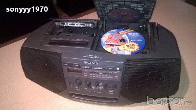 sony cfd-v14 cd/radio cassette corder-внос швеицария, снимка 14 - Ресийвъри, усилватели, смесителни пултове - 12794227