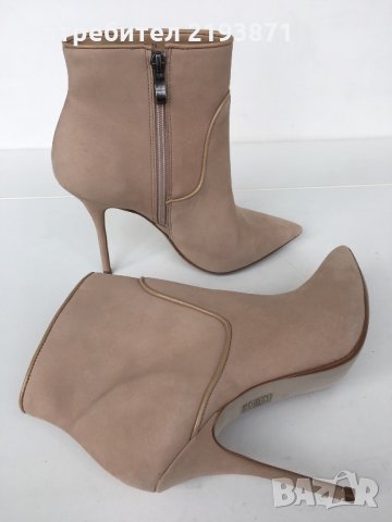 Италиански естествена кожа бежови Mai Piu Senza номер 40, снимка 6 - Дамски боти - 24349084