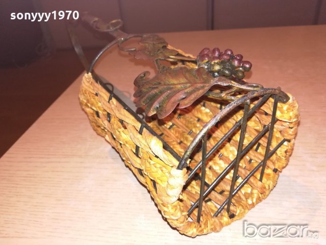 поставка за вино-метална с оплетка-40х12см-внос швеицария, снимка 13 - Колекции - 20310658