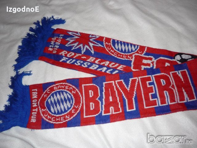 Оригинален футболен шал на Байерн Мюнхен, снимка 1 - Фен артикули - 20383483