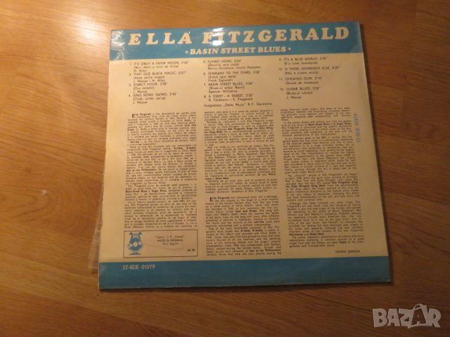 Грамофонна плоча джаз  Ела Фицджералд, Ella Fitzerald  - BAsin Street Blues , снимка 2 - Грамофонни плочи - 24035732