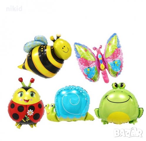 Пеперуда Калинка Пчела фолио фолиев балон хелий и въздух, снимка 3 - Други - 21734260