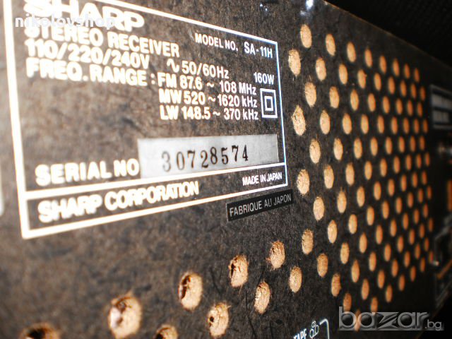БУРГАС//Sharp SA-11H, снимка 6 - Ресийвъри, усилватели, смесителни пултове - 17296542