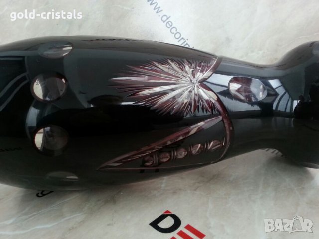 кристална кана цветен кристал, снимка 5 - Антикварни и старинни предмети - 25043935