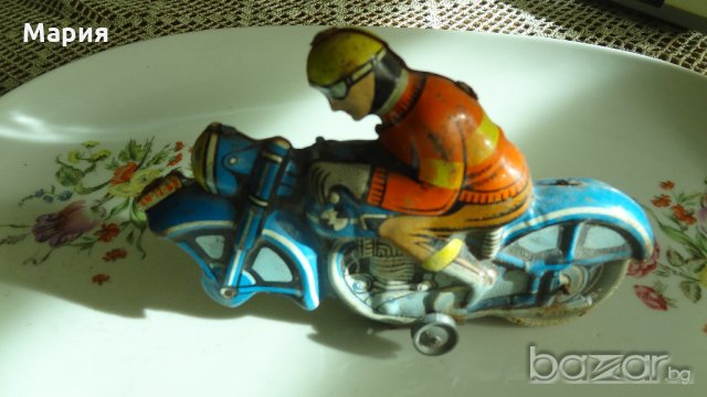 Стара играчка от соца - тенекиен мотор, снимка 3 - Колекции - 19851929