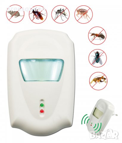 Pest Repeller Електрическо ултразвуково устройство за боба с вредители Пест Рипелър, снимка 3 - Други стоки за дома - 24836334