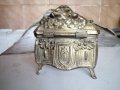 посребрена метална кутия арт деко, снимка 4