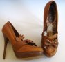 Обувки от естествена кожа на висок ток, снимка 5
