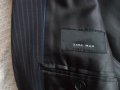 Черно раирано мъжко сако Зара, снимка 2