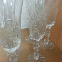 кристални чаши , снимка 12 - Антикварни и старинни предмети - 22297268