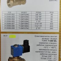 Магнет вентил/електромагнитен клапан/ел.вентил на TORK, снимка 6 - Резервни части за машини - 25598244
