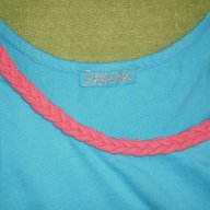 Асиметрична туника без ръкав CHEROKEE в цвят тюркоаз за 9-10 години, снимка 2 - Детски Блузи и туники - 10736070